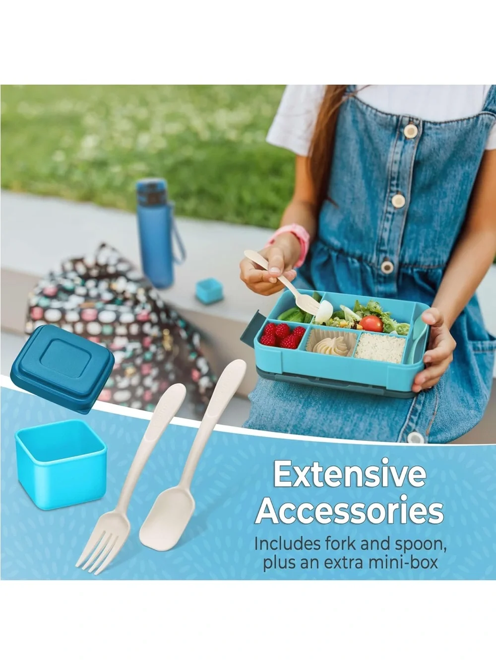 My VesperBox Lite Blue Lunch Bento Box Food Storage Container